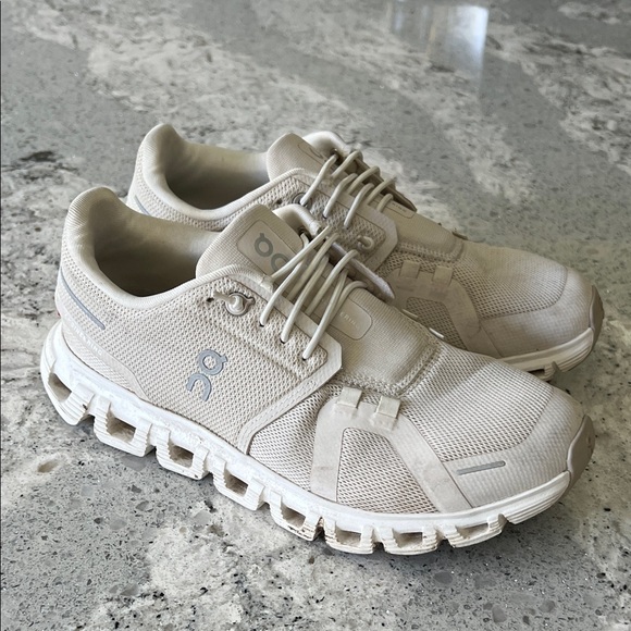 On Running Shoes - On Running Men's Cream Athletic Shoes